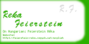 reka feierstein business card